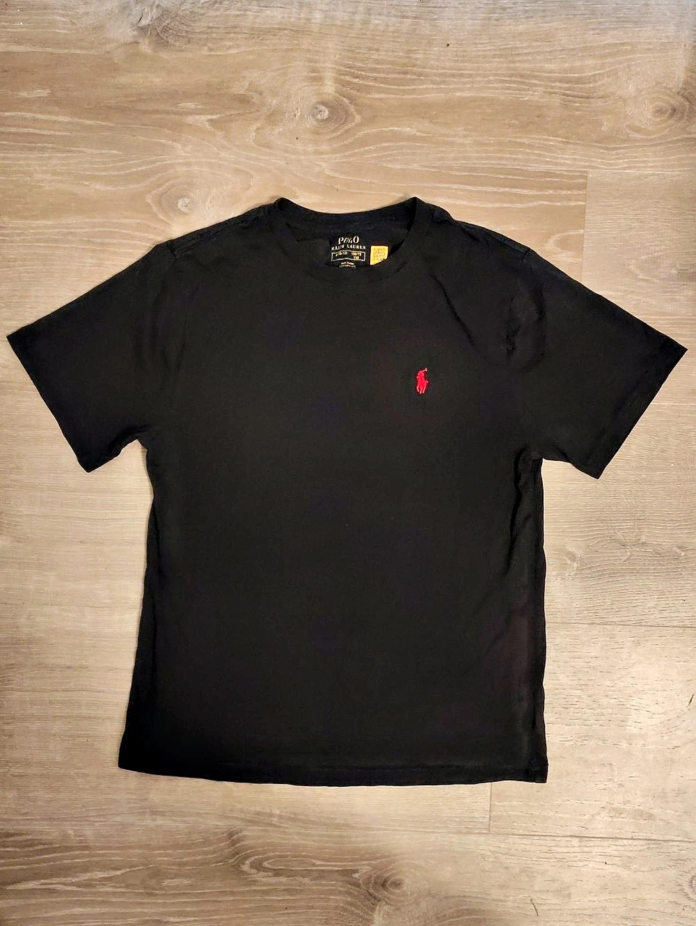 Polo Ralph Lauren  Boys Classic Cotton Crewneck T-Shirt Black & Red Medium
